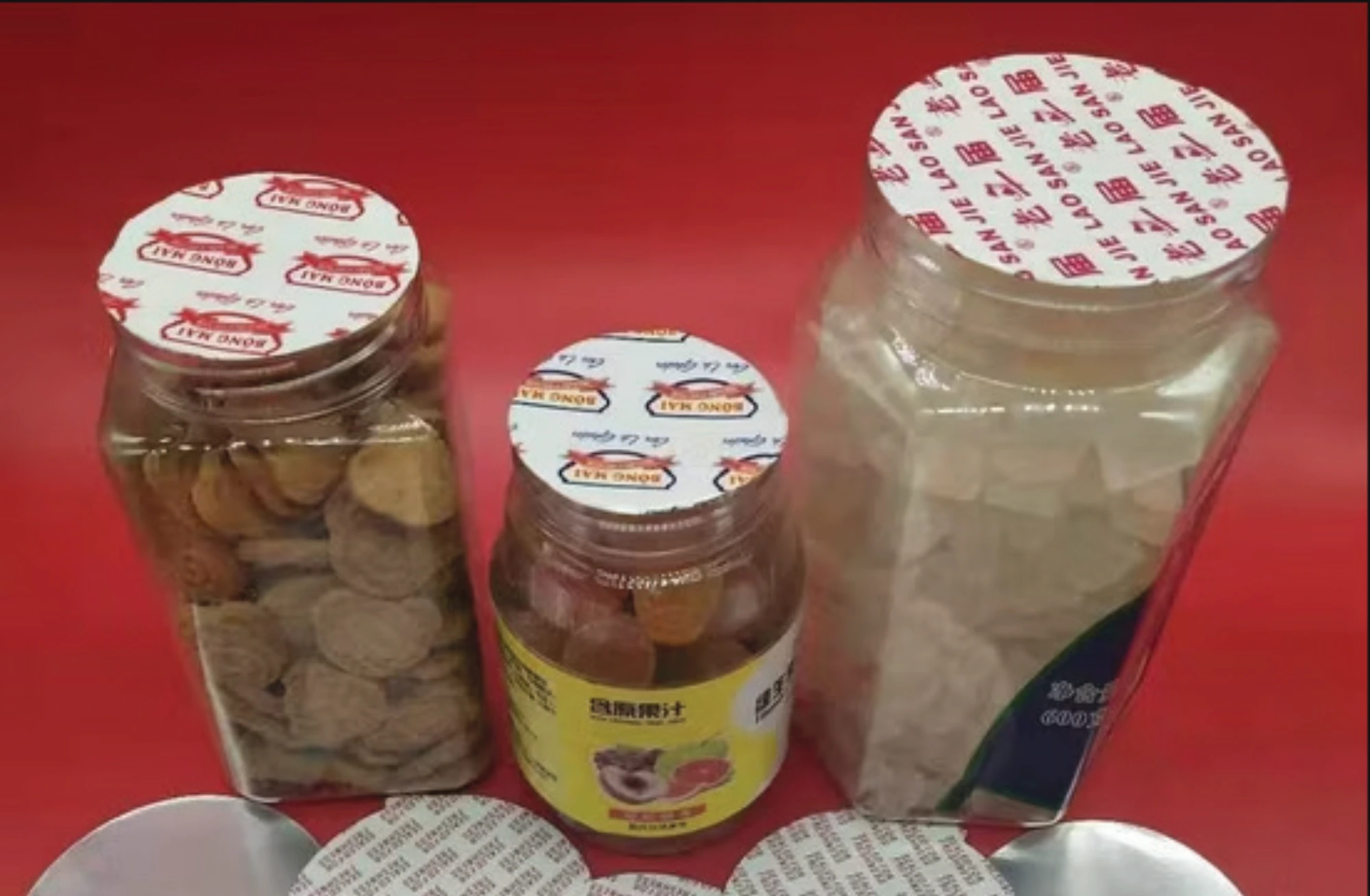 Induction seal aluminium foil liner for PE HDPE PP bottles Indonesia